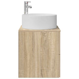 Wall-Mounted Sink Vanity Sonoma Oak 49.5 x 44.5 x 65.5 cm 890320