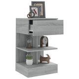 ZNTS Bedside Cabinets 2 pcs Grey Sonoma 40x35x65 cm Engineered Wood 816044