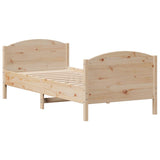 Bed Frame without Mattress 100x200 cm Solid Wood Pine 3301803