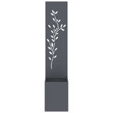 Garden Privacy Screen Floral Anthracite 32 x 32 x 150 cm 876408