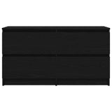 TV Cabinet Black 100x35x54 cm Engineered Wood 861797