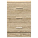 Bedside Cabinets 2 pcs Sonoma Oak 38x35x56 cm Engineered Wood 800457