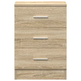 Bedside Cabinets 2 pcs Sonoma Oak 38x35x56 cm Engineered Wood 800457