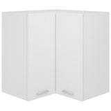 Hanging Corner Cabinet Lyon White 57x57x60 cm Engineered Wood 802537