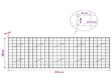 Gabion with 5 mm Wire and 10x10 cm Mesh 250x10x100 cm 3464927