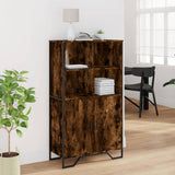 Highboard Smoked Oak 79.5x35.5x137.5 cm Engineered wood 3295309