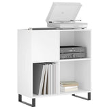 Record Cabinet White 84.5x38x89 cm Engineered Wood 831780