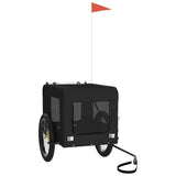 Pet Bike Trailer Black Oxford Fabric&Iron 93926