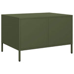 ZNTS Coffee Table Olive Green 68.5x50x43.5 cm Cold-rolled Steel 851284