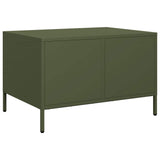 ZNTS Coffee Table Olive Green 68.5x50x43.5 cm Cold-rolled Steel 851284