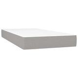 Pocket Spring Bed Mattress Medium Light Grey 100x190x20 cm Twin 347854