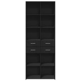 Highboard Black Engineered Wood Large Highboard Rectangular 3281463