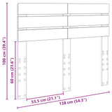 Headboard Black Oak Engineered wood 888206