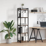 Bookshelf Smoked Oak 40 x 30 x 155 cm Engineered Wood 868355