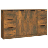 Sideboards 3 pcs Smoked Oak Engineered Wood 3115841