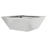 Garden Planter 5 pcs Silver 40 x 40 x 15 cm Galvanised Steel 873821