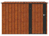 Garden Sheds Brown 203 x 85.5 x 200 cm Metal 42011304