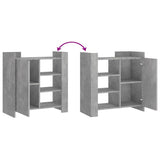 Sideboard Concrete Grey 73.5x35x75 cm Engineered Wood 848405
