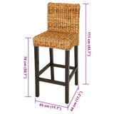 Bar Stools 2 pcs Abaca 242687