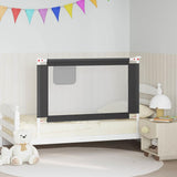 10227 Toddler Safety Bed Rail Dark Grey 120x25 cm Fabric