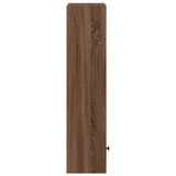 Bookcase Brown Oak 31x24x102 cm Engineered Wood 860343