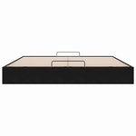 ZNTS Ottoman Bed Frame No Mattress Black 200x200 cm Velvet 3310987