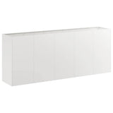 Planter 200x40x80 cm Stainless Steel 860728