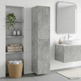Wall-mounted Bathroom Cabinet Concrete Grey 33 x 34.5 x 160 cm 890515