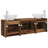 Bathroom Furniture Set 3 pcs Old Wood 49.5 x 44.5 x 65 cm 3405897