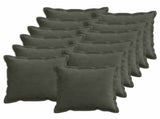 Cushion Cover 12 pcs HOUTEN Anthracite 40 x 40 cm Corduroy 916809