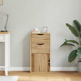 Side Cabinet with Drawers ODDA 40x24x79 cm Solid Wood Pine 4103597