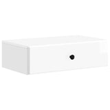 Wall-Mounted Side Table High Gloss White 59 x 34.5 x 17 cm 899169