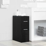 Bathroom Furniture Set Wall-mounted Black Oak 22 x 44 x 61.5 cm 871633