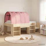 Kids'High Bed Frame with Storage 3 pcs Sonoma Oak and Pink 3423602