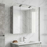 Bathroom Mirror Cabinet Concrete Grey 70 x 14.5 x 70 cm 889098