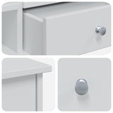 Dressing Table Set FAUSKE 2 pcs White 100 x 50 x 103.5 cm 3438574