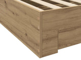 Bed Frame with Storage Artisian Oak 80 x 200 cm Engineered Wood 3429532