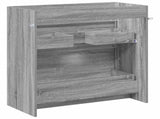 Bathroom Under Sink Cabinet Grey Sonoma 78.5 x 37.5 x 81 cm 890741