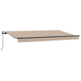 Retractable Awning Beige 400 x 200 cm Fabric 3329862
