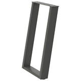 Dining Table Legs U-Shaped 2 pcs Anthracite 50x cm Steel 4012786