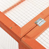 Rabbit Hutch 124x120x60 cm Solid Firwood 170876