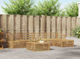 Outdoor Sofa Set 6 pcs White Solid Acacia Wood 3391729