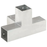 Post Connectors 4 pcs X Shape Galvanised Metal 71x71 mm 145460
