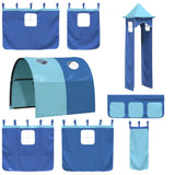 Curtains for Loft Bed with Tunnel and Tower Blue 835920