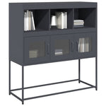 ZNTS Sideboard Anthracite 100.5x39x107 cm Cold-rolled Steel 853418