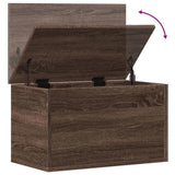 Storage Box Brown Oak 60x35x35 cm Engineered Wood 840680