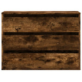 Corner Chest of Drawers Smoked Oak 80x41x58 cm Engineered Wood 852856