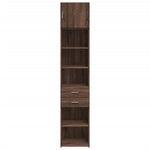 Slim Storage Cabinet Brown Oak 45x42.5x225 cm Engineered Wood 3281300
