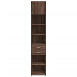 Slim Storage Cabinet Brown Oak 45x42.5x225 cm Engineered Wood 3281300