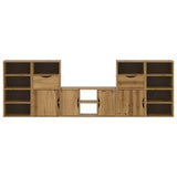 5 Piece TV Units with Storage "ODDA" Solid Wood Pine 3365370